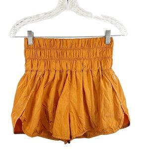 Free People women’s the way home shorts size M high waist rust orange